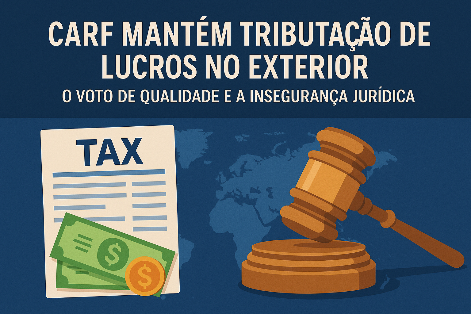 You are currently viewing CARF Mantém Tributação de Lucros no Exterior: O Voto de Qualidade e a Insegurança Jurídica