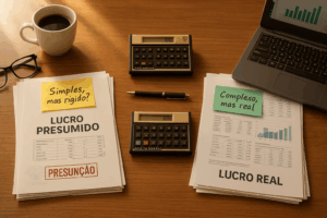 Read more about the article Lucro Real vs Presumido em 2026: A Matemática Mudou