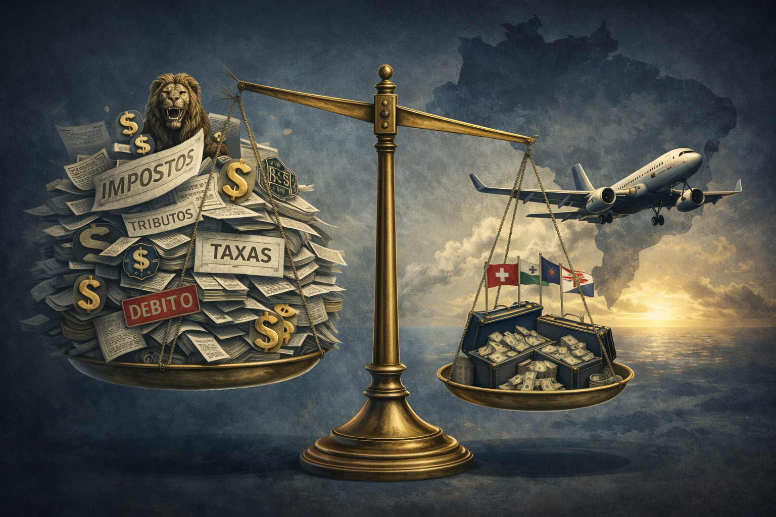 Read more about the article Carga Tributária e Fuga de Capitais: Um Dilema Brasileiro